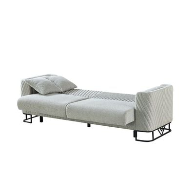 Elegance 3-Seater Fabric Sofa - Grey - With 2-Year Warranty